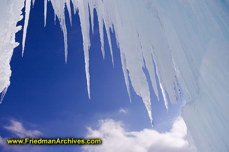 winter,cold,ice,stalactites,icy,frozen,sculpture,sky,blue,